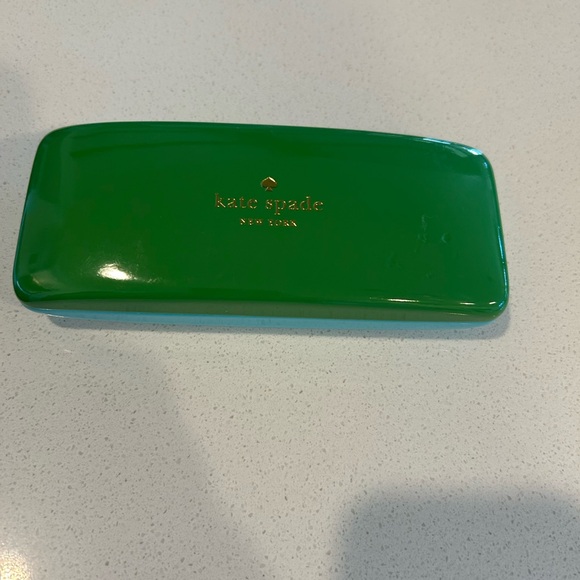 Kate Spade Lime Green and Blue Eyeglass case - Picture 2 of 4